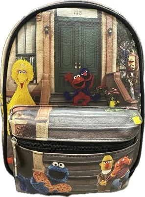 Mini Mochila Deluxe - Rua Sésamo - Clássica Elmo Big Bird 11" - Imagem 1 de 3