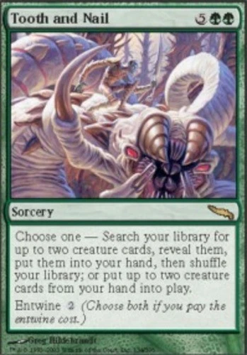 Tooth and Nail - Foil Magic mtg Heavy Play, English Mirrodin x1 - Image 1 of 1