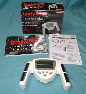 == Omron HBF-306BL Body Logic Analizador de grasa corporal portátil Manual y guía de fitness Foto 1 de 4