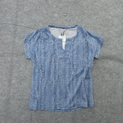 Camisa Tommy Bahama Mujer Pequeña Espectro Azul Cuello Dividido Tencel 2515W22153 Foto 1 de 4