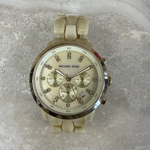 Orologio Michael Kors Donna MK5217 Cronografo Tono Oro con Cinturino Link Acrilico