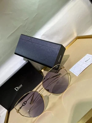 Brand New Dior Sunglasses DIORGIPSY1 J5G / 2K Gold  Gradient gray Woman - Image 1 of 4