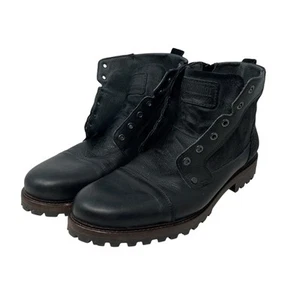 Bullboxer Men's 13 Waylen Ankle Boots Leather Canvas Zip Limited Edition /500 - Picture 1 of 13