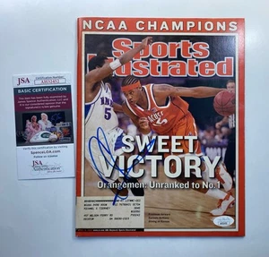 CARMELO ANTHONY Autograph Signed Sports Illustrated New York Knicks Syracuse COA - Picture 1 of 2