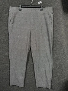 Studio by Torrid Dress Pants Womens 3 (22-24) Black Herringbone Ponte Trouser - Picture 1 of 7
