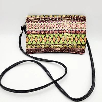 Bolsa carteira tiracolo pulseira lantejoulas bolsa multicolorida - Imagem 1 de 4