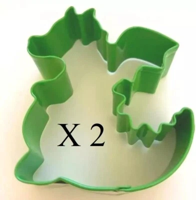 2 cortadores de galletas en forma de dragón de Wilton tamaño estándar metal místico Foto 1 de 4