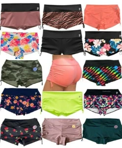 Victorias Secret PINK Gym To Swim Shorts Bottoms Cinching Sides Shorties New - Picture 1 of 27