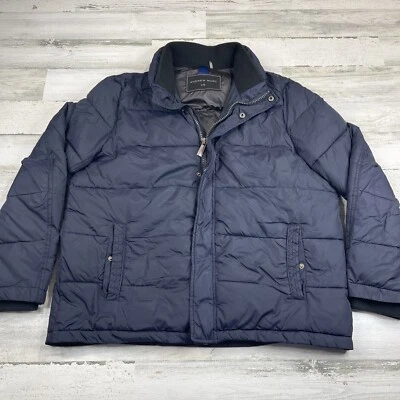 Andrew Marc Puffer Winter Jacket Mens Large Blue Zip Up Long Sleeve Ski - Image 1 of 4