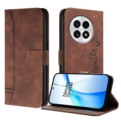 For OnePlus 13, Wallet Phone Case Shockproof Retro Flip Leather Full Cover - Image 1 of 4