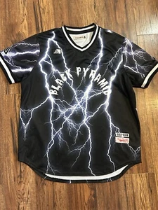 Camisa Jersey Hombre Pirámide Negra Rayo Talla 3XL 2017-2018 Los Ángeles - Imagen 1 de 8