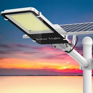 PFCTART 8000W Commercial Solar Street Lights Outdoor Dusk to Dawn Super Bright - Picture 1 of 15
