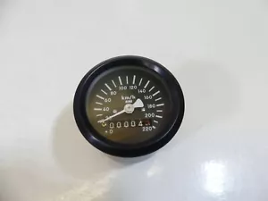 MMB Speedometer 220 KM/H Mechanical Ø60mm Black/Black M00189 - Picture 1 of 4