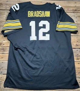 Pittsburg Steelers Terry Bradshaw Mitchell & Ness 1975 Throwback Jersey Size 56 - Picture 1 of 13