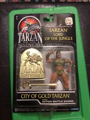 Tarzán Lord of the Jungle Seris Epic City of Gold Trendmasters 1995 nuevo sin usar, en caja original sin usar, en paquete Foto 1 de 4