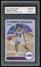 Cameron Thomas 2021 Panini Hoops Dp Purple 1st Graded 10 Rookie Card (Cam) Nets