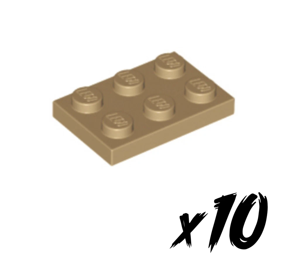 10x LEGO 3021 • 2x3 Plate • Platte • dunkel beige • Dark Tan - Bild 1 von 1