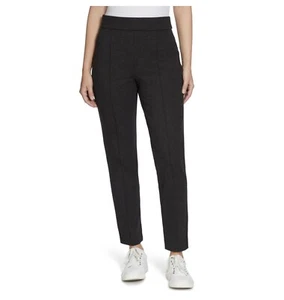Christian Siriano Women's Ponte Pull On Pant Size Large Black Beauty Ankle New - Picture 1 of 9