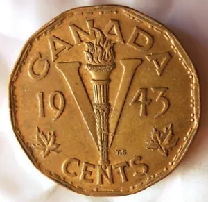 1943 CANADA 5 CENTESIMI - Tombac da collezione - SPEDIZIONE GRATUITA - Canada Nichel Binet - Foto 1 di 2