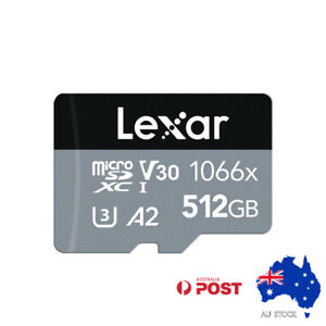 Lexar Micro Flash SD Card 1066x 512GB Class 10 SDXC 160MB/s Camera