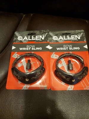 2 ESLINGAS MUÑECA ARCO TRENZADO Allen Cuero Grano Completo Yugo Poliéster Cordón  Foto 1 de 3