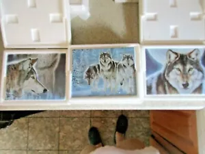 1998 Lot of 3 Bradford exchange Wolf Plates Spirits of the Nights 1-3 Issues COA - Picture 1 of 9