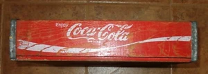OLD VINTAGE COCA COLA Divided Soda Pop Crate Carrier COKE Wood Box Case Boise ID - Picture 1 of 10