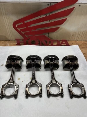 Honda Acura K20A3 Connecting Rods & Pistons OEM - Image 1 of 3