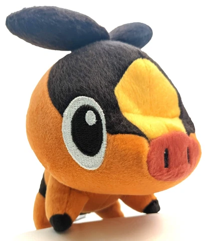 Pokemon Black White Unova Starters Tepig 5" inch Banpresto Plush Doll Japan Cover
