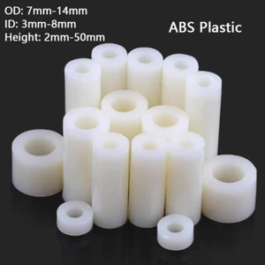Distanziale Nylon Standoff Lavatrice Non Filettato Colonna Tonda Assortimento Plastica Bullone - Foto 1 di 10