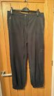 Planet Light Black Trousers Size 10  (Ref F) Elasticated Ankles Good Condition
