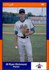 1990 Columbia Mets Postcards Play II #3 Ryan Richmond Bourbonnais Illinois Card