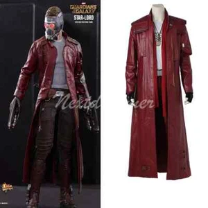 HOT Guardians of the Galaxy Cosplay Marvel Star Lord Peter Costume Halloween - Picture 1 of 9