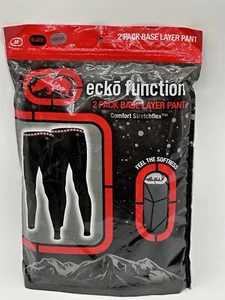 2er PACK HERREN ECKO FUNKTION BASE LAYER HOSE MEDIUM SCHWARZ KOMFORT STRETCHFLEX - Bild 1 von 2