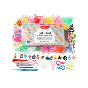 Incraftables Rubber Band Bracelet Making Kit. Rainbow Rubberband Set - Picture 1 of 9