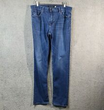 Banana Republic Jeans Mens 35x32 Slim Straight Medium Wash Blue Denim Tag 36x34