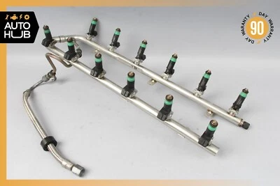Carril inyector de combustible 03-14 Mercedes W221 S600 CL600 S65 AMG M275 2750700695 OEM Foto 1 de 4