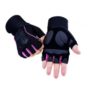 1 Pair Fitness Gloves Anti-Slip Strength Training Half Finger Outdoor Weightlift - Picture 1 of 9