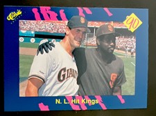 1990 CLASSIC BLUE BASEBALL CARD SAN DIEGO PADRES #87 N.L HIT KINGS GWYNN / CLARK