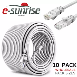 Ethernet Cable Internet LAN Cat 5e RJ45 Patch Lead lot Wholesale Router to PC - Picture 1 of 1