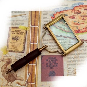 Beautiful Handmade Brass Magnifying Glass Handheld Magnifier For Reading - Picture 1 of 6