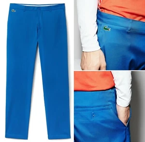 Lacoste Sport Technical Gabardine Golfhose - Tech Stretch - UVP £ 140 - Royale