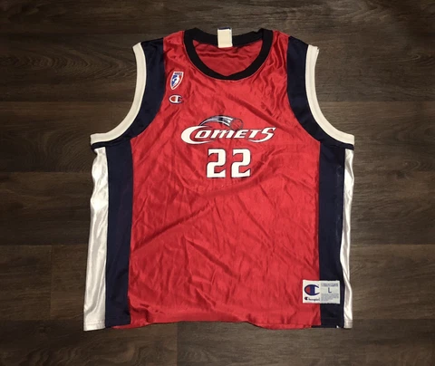 Vintage Champion Sheryl Swoopes Houston Comets Jersey Sz Large WNBA 90s Red Nba Cover