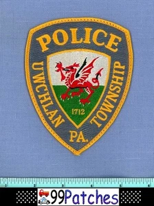 Toppa spalla polizia Twp UWCHLAN TOWNSHIP PENNSYLVANIA DRAGO GRIFONE ALATO 8I - Foto 1 di 1