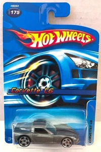 Hot Wheels KMART 2005 exclusivo - Corvette C6 #175 - plateado, ruedas PR5 H2 - Imagen 1 de 2