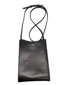 A.P.C. shoulder bag leather Black Used - Picture 1 of 6