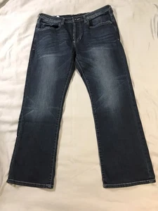 Buffalo David Bitton Jeans Herren 34x29 Blau King X Slim Boot Stretch Button Fly - Bild 1 von 12