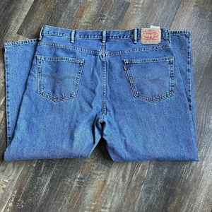 Levis 550 Relaxed Fit Denim Blue Jeans Mens Size 40x30 Straight Leg 40 X  27 - Picture 1 of 12