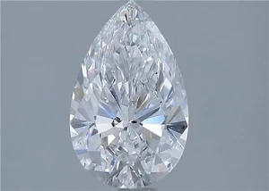 Pear Cut 1.30 CT Certified GIA Natural Mined Diamond Loose D color VVS2 clarity - Picture 1 of 2