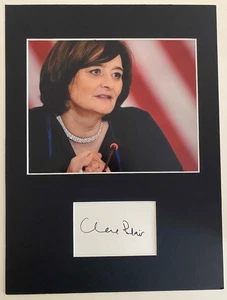 Cherie Blair **HAND SIGNED** 16x12 mounted display ~ AUTOGRAPHED - Picture 1 of 1